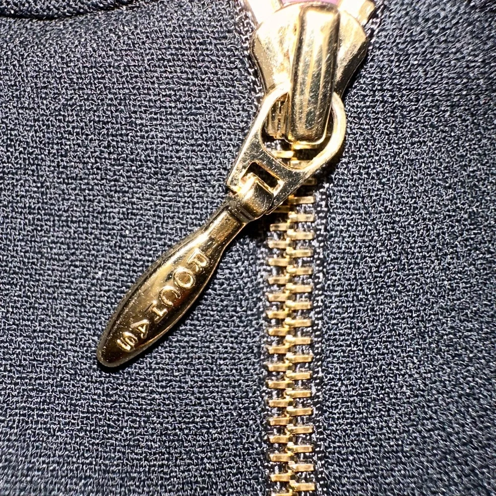 Rochas black ruffles detail fit & flare back zipper sleeveless 10 midi dress - Picture 15 of 16